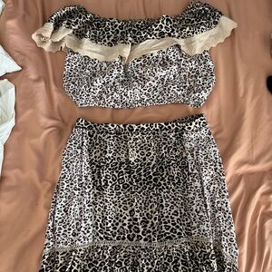 Two piece set cheetah